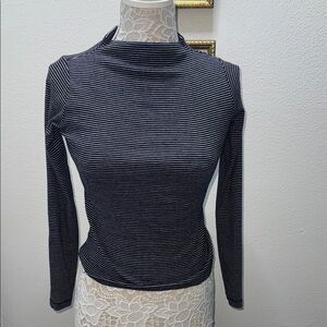 Mango Monochrome Striped Long Sleeve Top